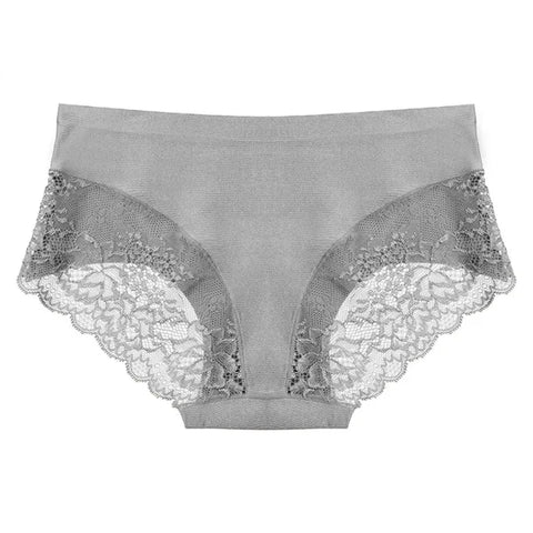 3PCS/Set Women’s Lace Underwear - Sexy Lingerie Big Size Silk Satin Briefs Soft and Cozy