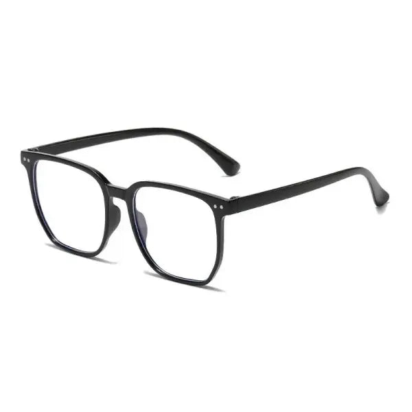 Unisex Square Frame Blue Light Blocking Glasses Polycarbonate Campus Style - 3PCS mix