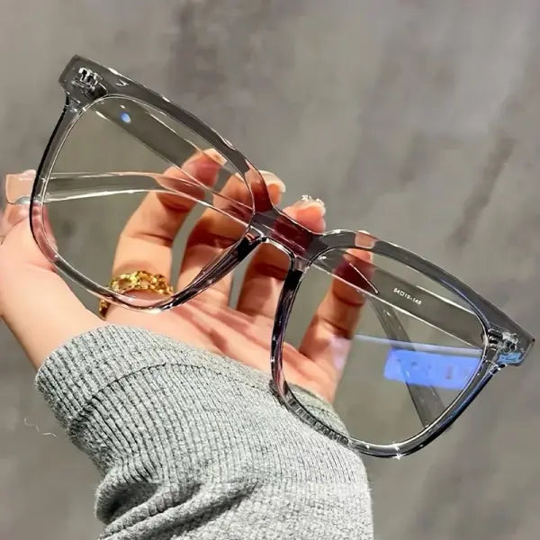 Unisex Square Frame Blue Light Blocking Glasses Polycarbonate Campus Style - 3PCS mix
