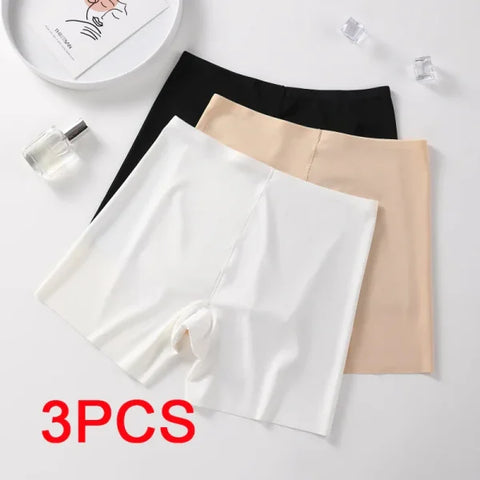 3PCS Women’s Seamless Shaper Shorts – High Waist Slimming Panties