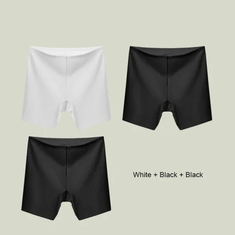 3PCS Women’s Seamless Shaper Shorts – High Waist Slimming Panties - Set 2 / L(50-60kg)