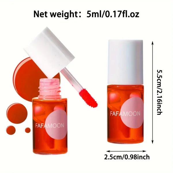 4 Color Fruity Lip Tint Water Gloss Tint - Moisturizing Waterproof Liquid Lipstick - Himpall
