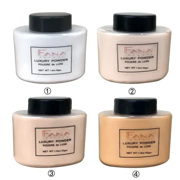 4 Colors Luxury Banana Powder Long-lasting Waterproof Light and Breathable Oil-controlling Setting Powder