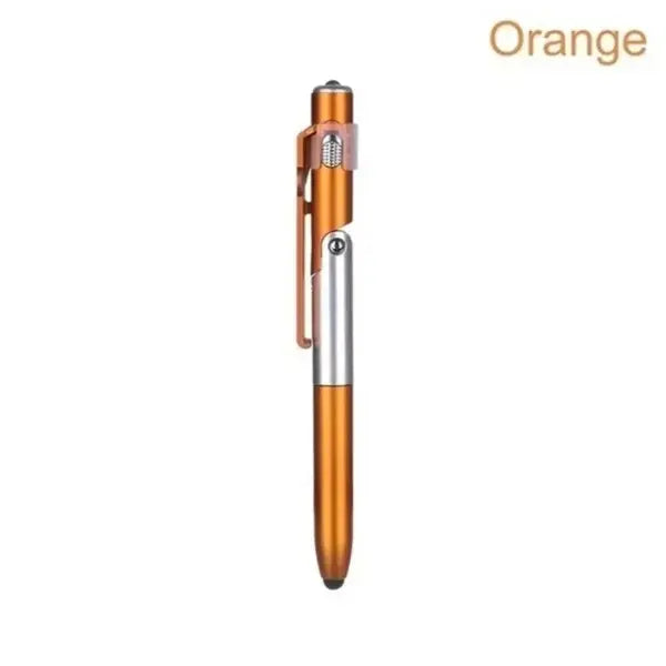 4 In 1 Multifunction Ballpoint Pen with LED Light Fold Phone Holder Night Read Writing Pencil Office School Student