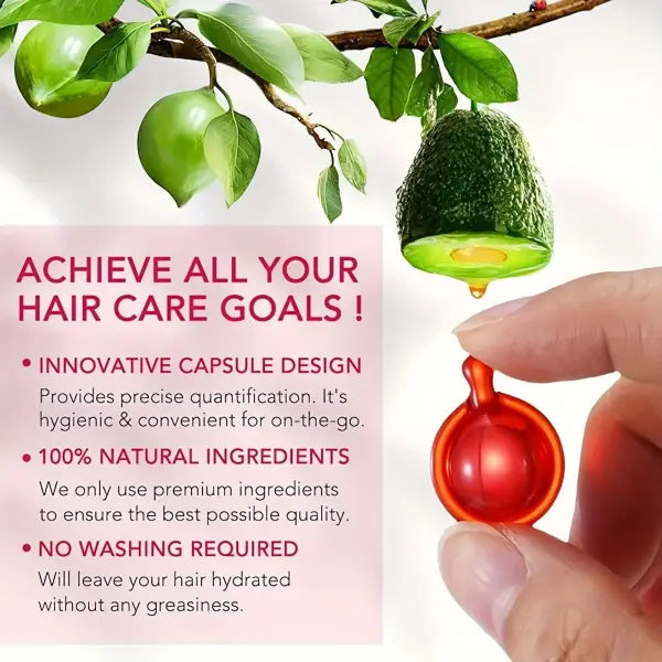 Moroccan Argan Nut Hair Care Capsules 40 Count Repair Damaged