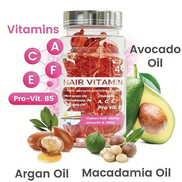 Moroccan Argan Nut Hair Care Capsules 40 Count Repair Damaged