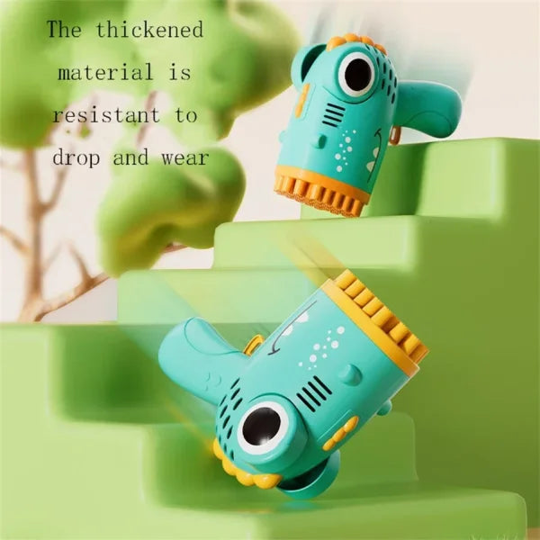 40-Hole Dinosaur Bubble Gun – Handheld Automatic Bubble Machine Toy for Kids (No Battery or Bubble Water Included)