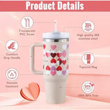 40oz Insulated Stainless Steel Tumbler with Handle and Lid