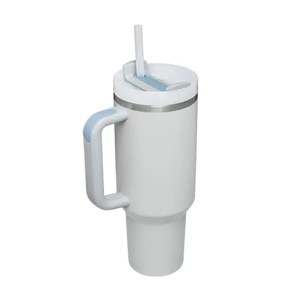 40oz Insulated Stainless Steel Tumbler with Handle and Lid - Fog color / 1200ML / 1PC