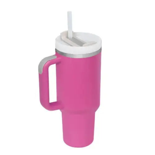 40oz Insulated Stainless Steel Tumbler with Handle and Lid - Roseo / 1200ML / 1PC