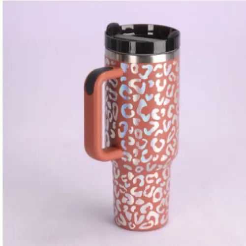 40oz Insulated Stainless Steel Tumbler with Handle and Lid - Rust / 1200ML / 1PC