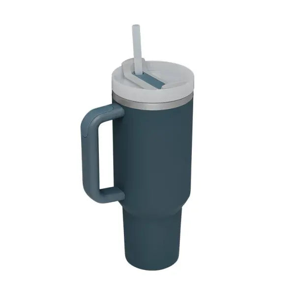 40oz Insulated Stainless Steel Tumbler with Handle and Lid - Storm sea / 1200ML / 1PC