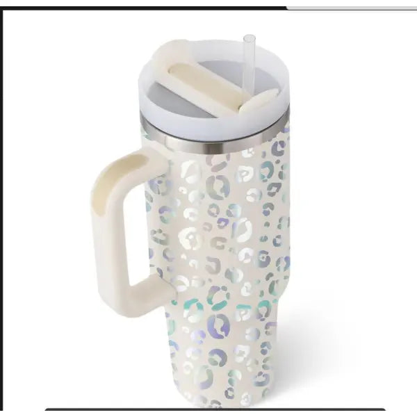 40oz Insulated Stainless Steel Tumbler with Handle and Lid - Style1 / 1200ML / 1PC