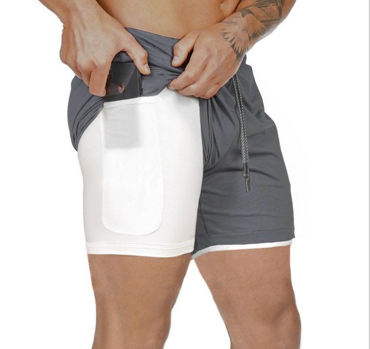 Pocket Compression Shorts for Active Moisture Wicking Comfort