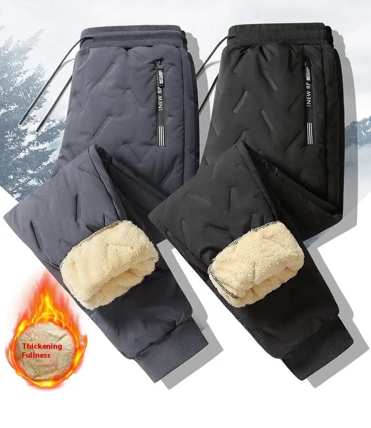 Men’s Winter Fleece Sweatpants with Warm Waterproof Thermal Design