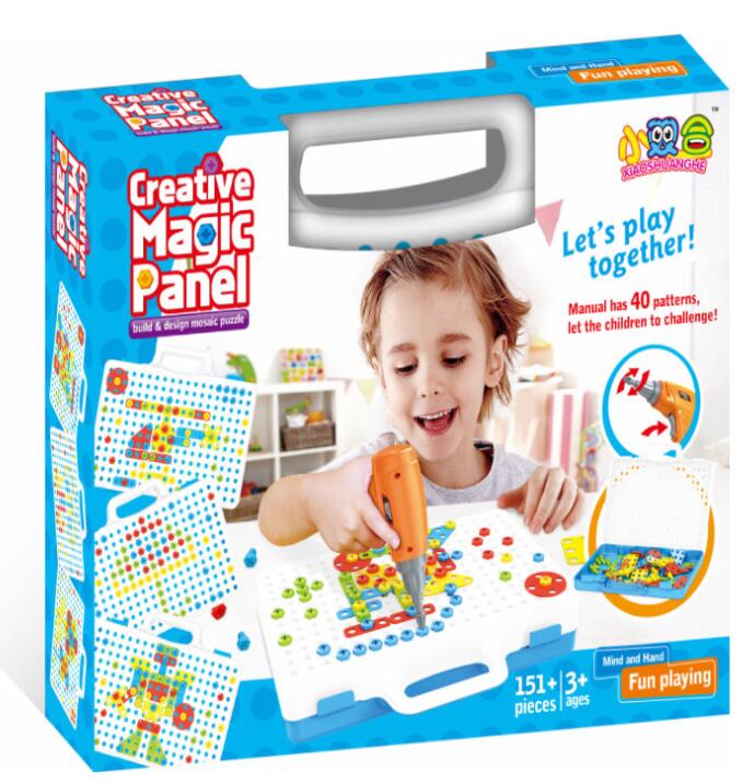 Kids Educational Creative Drill Set with Colorful Screws