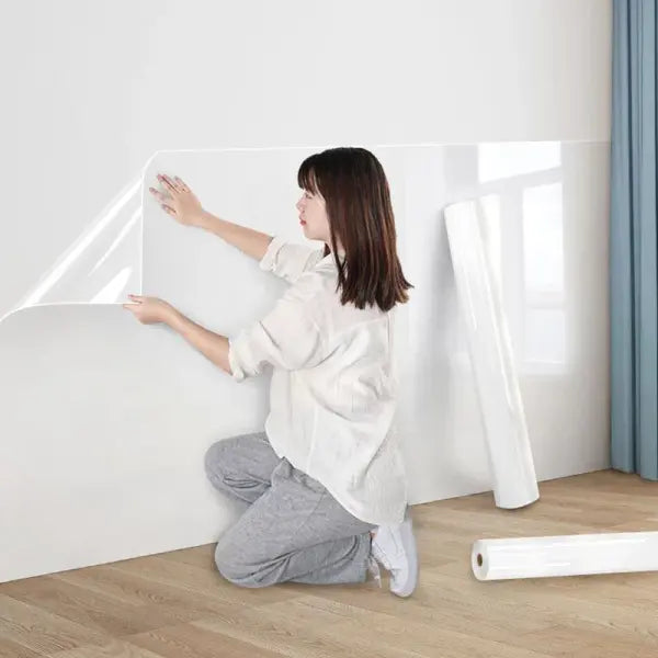 45cm Electrostatic Wall Protective Film Transparent Non-adhesive Adsorption Wall Stickers Waterproof And Dirt-resistant