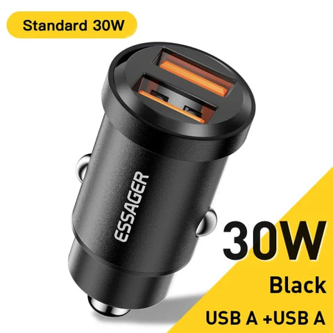 45W USB Car Charger – Fast Charging QC 4.0 PD 3.0 Type-C Adapter - Himpall