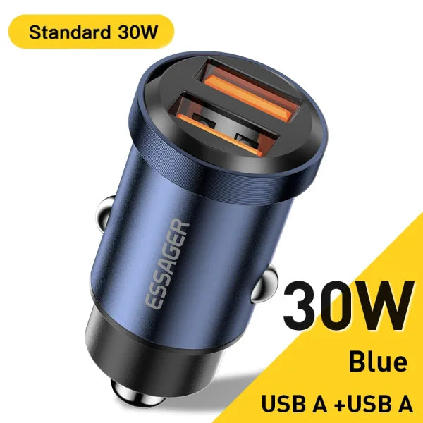 45W USB Car Charger – Fast Charging QC 4.0 PD 3.0 Type-C Adapter - Himpall