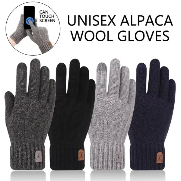 Winter Touchscreen Gloves – Unisex Knit Finger Gloves Warm Machine Washable for Travel Cycling & Sports