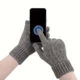 Winter Touchscreen Gloves – Unisex Knit Finger Gloves Warm Machine Washable for Travel Cycling & Sports