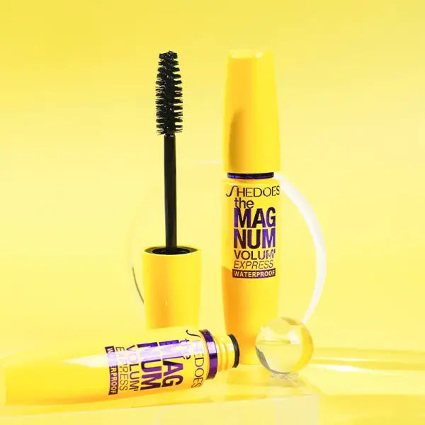 4D Black Mascara Thickening Lengthening Curling Waterproof Liquid Fiber Mascara