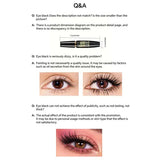 4D Black Mascara Thickening Lengthening Curling Waterproof Liquid Fiber Mascara