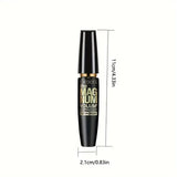 4D Black Mascara Thickening Lengthening Curling Waterproof Liquid Fiber Mascara