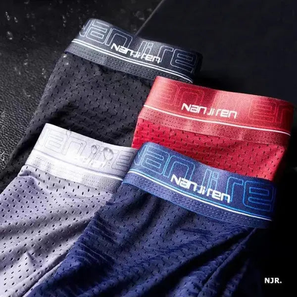 Ice Silk Mens Boxer Shorts Plus Size – Cool Breathable Underwear