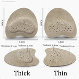 4pcs Sandals Anti-slip Stickers Leather Forefoot Pad Women High Heels Pain Relief Insert Insoles Toe Cushion Foot Care