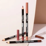 4pcs Set Lip Liner and Eyeliner Set Nude Brown Matte Waterproof Makeup - 4pcs set