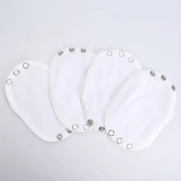 4PCS Baby Romper Set – Soft Jumpsuits with Extender Super Utility Bodysuit for Newborns & Infants - White