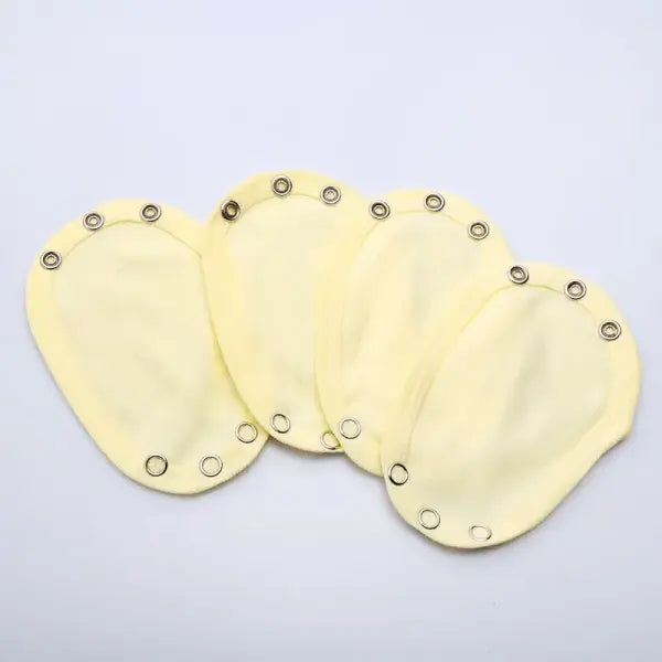 4PCS Baby Romper Set – Soft Jumpsuits with Extender Super Utility Bodysuit for Newborns & Infants - Yellow
