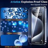 4Pcs Tempered Glass For iPhone 16 15 14 13 12 11 Pro Max Screen Protector For iPhone 7 8 Plus X XS Max XR Protective