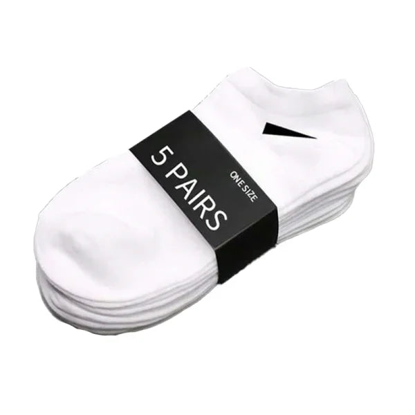 5/10/20/30 Pairs Unisex Plain Color Boat Socks – Thin, Breathable, Anti-Odor, Sweat-Absorbing Ankle Socks for Men & Women - Himpall