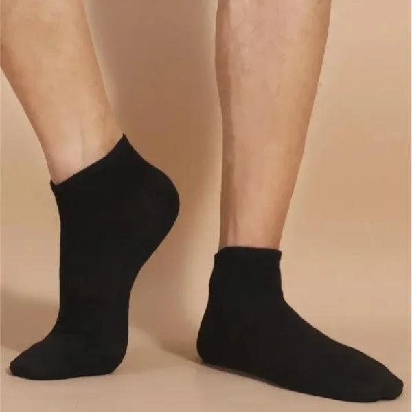 5/10/20/30 Pairs Unisex Plain Color Boat Socks – Thin, Breathable, Anti-Odor, Sweat-Absorbing Ankle Socks for Men & Women - Himpall