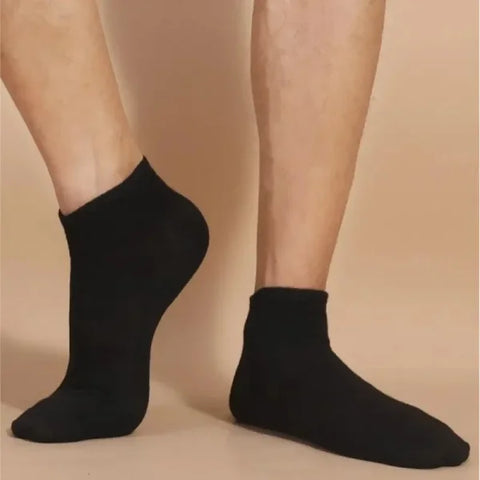 5/10/20/30 Pairs Unisex Plain Color Boat Socks – Thin, Breathable, Anti-Odor, Sweat-Absorbing Ankle Socks for Men & Women - Himpall