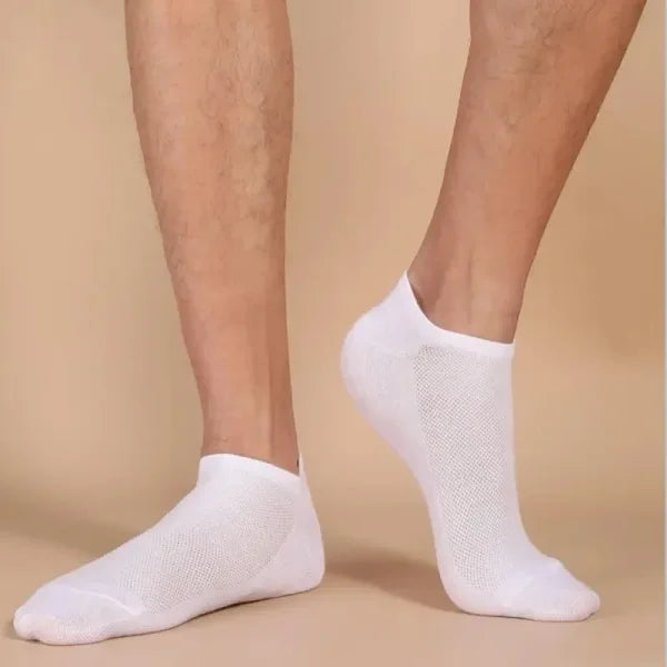 5/10/20/30 Pairs Unisex Plain Color Boat Socks – Thin, Breathable, Anti-Odor, Sweat-Absorbing Ankle Socks for Men & Women - Himpall