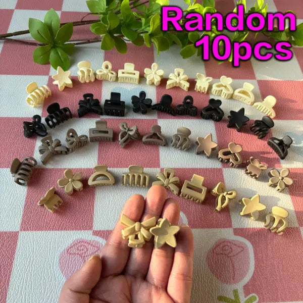 5/10/20/30pcs Beige Mixed Pack Small Clips Cute Girl Accessories - Perfect for Daily Use Special Occasions or Travel