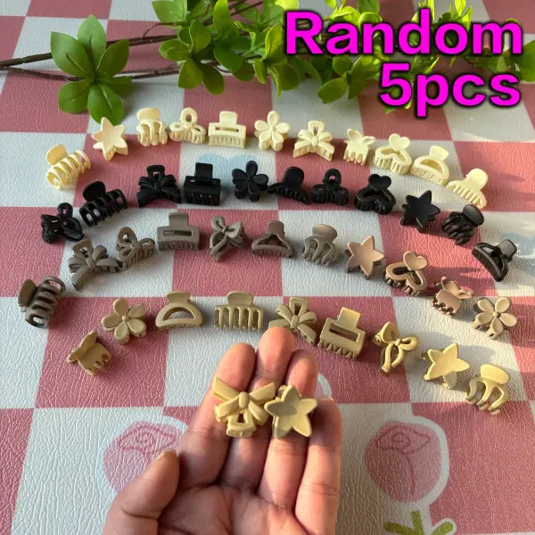 5/10/20/30pcs Beige Mixed Pack Small Clips Cute Girl Accessories - Perfect for Daily Use Special Occasions or Travel