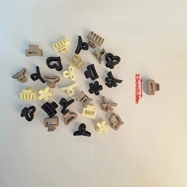 5/10/20/30pcs Beige Mixed Pack Small Clips Cute Girl Accessories - Perfect for Daily Use Special Occasions or Travel