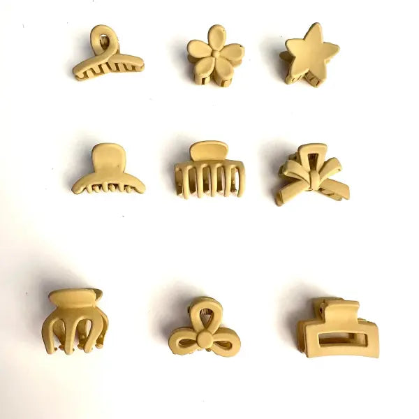 5/10/20/30pcs Beige Mixed Pack Small Clips Cute Girl Accessories - Perfect for Daily Use Special Occasions or Travel