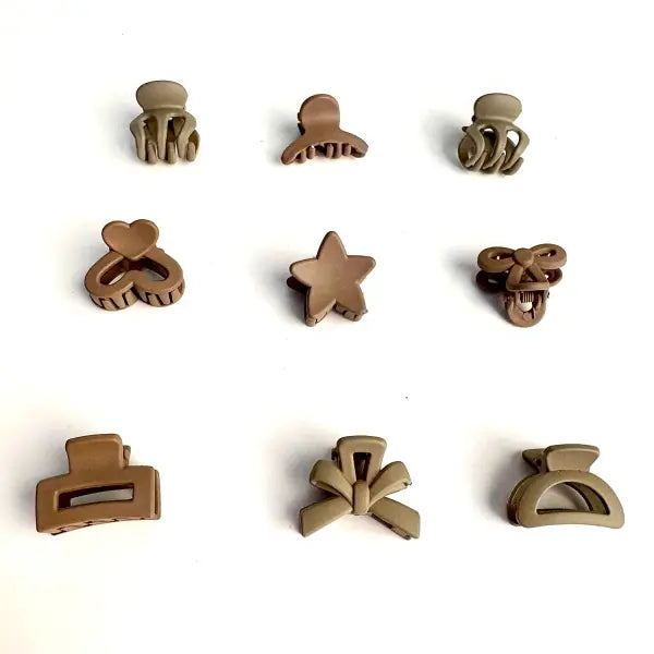 5/10/20/30pcs Beige Mixed Pack Small Clips Cute Girl Accessories - Perfect for Daily Use Special Occasions or Travel