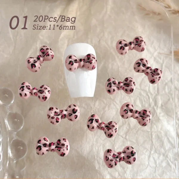 5/10Pcs Metal Heart & Butterfly Rhinestones – 3D Nail Art Charms - E01