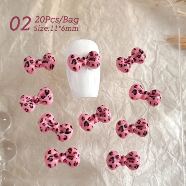 5/10Pcs Metal Heart & Butterfly Rhinestones – 3D Nail Art Charms - E02