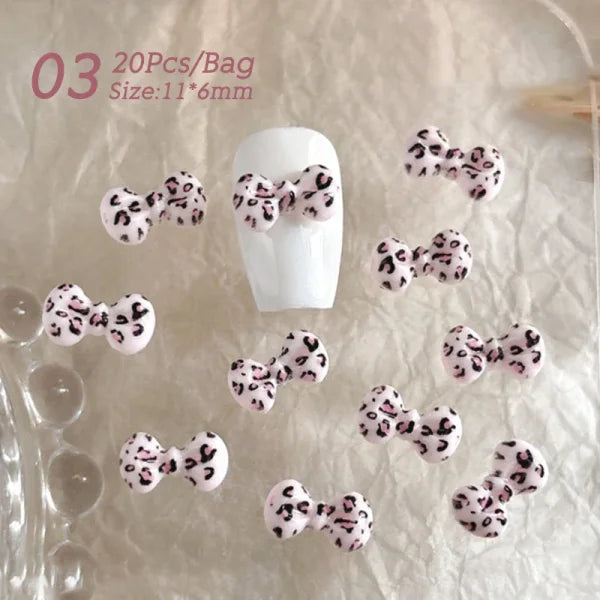 5/10Pcs Metal Heart & Butterfly Rhinestones – 3D Nail Art Charms - E03