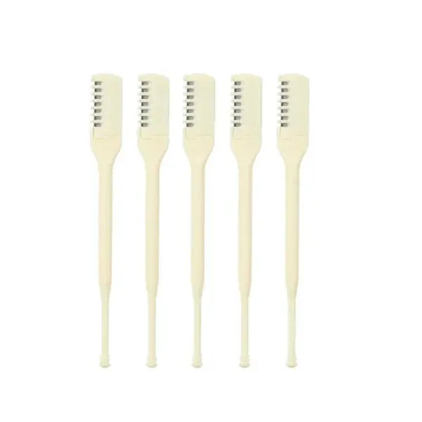 5/10pcs 360° Rotating Manual Nose Hair Trimmer: 2-in-1 Unisex Nose & Eyebrow Tool - 5pcs
