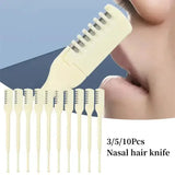 5/10Pieces 360°Rotating Nose Hair Trimmer（Manual）Unisex Nose Hair Trimmer + Eyebrow Thinning and Trimming 2-in-1 Tool
