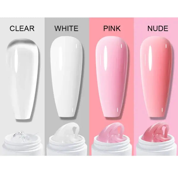 5/15ml Clear Non-Stick Hand Extension Gel – 3D Shaping & Sculpting UV/LED Hard Gel for Nails