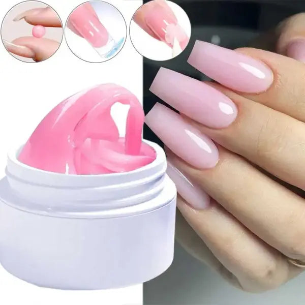 5/15ml Clear Non-Stick Hand Extension Gel – 3D Shaping & Sculpting UV/LED Hard Gel for Nails